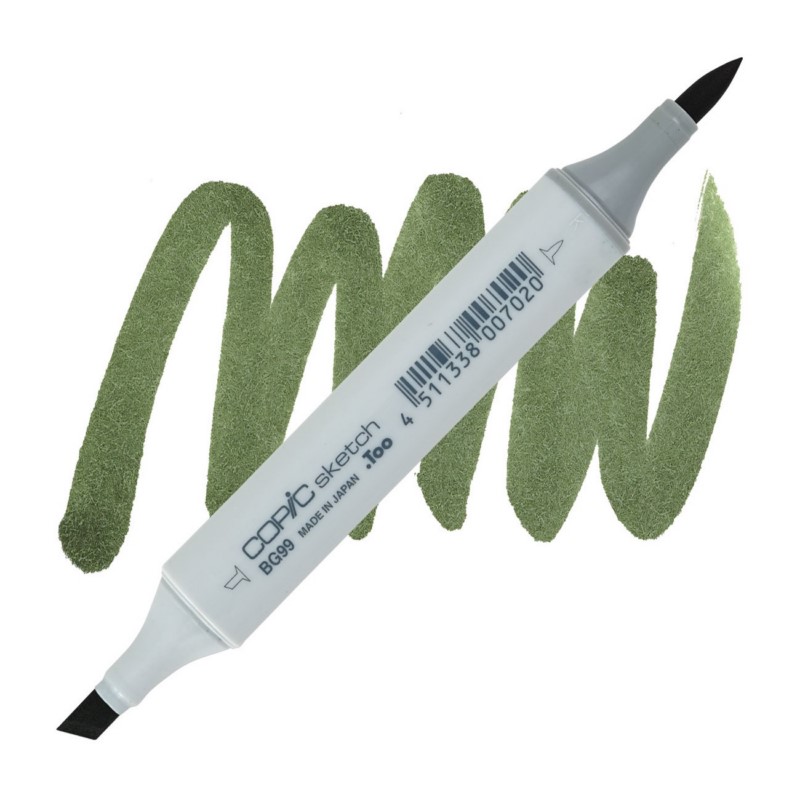 Lihová fixa COPIC Sketch oboustranná Brush & Chisel, BG99 Flagstone blue