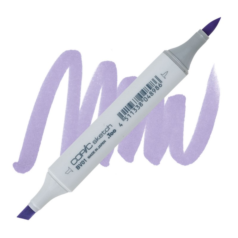 Lihová fixa COPIC Sketch oboustranná Brush & Chisel, BV01 Viola