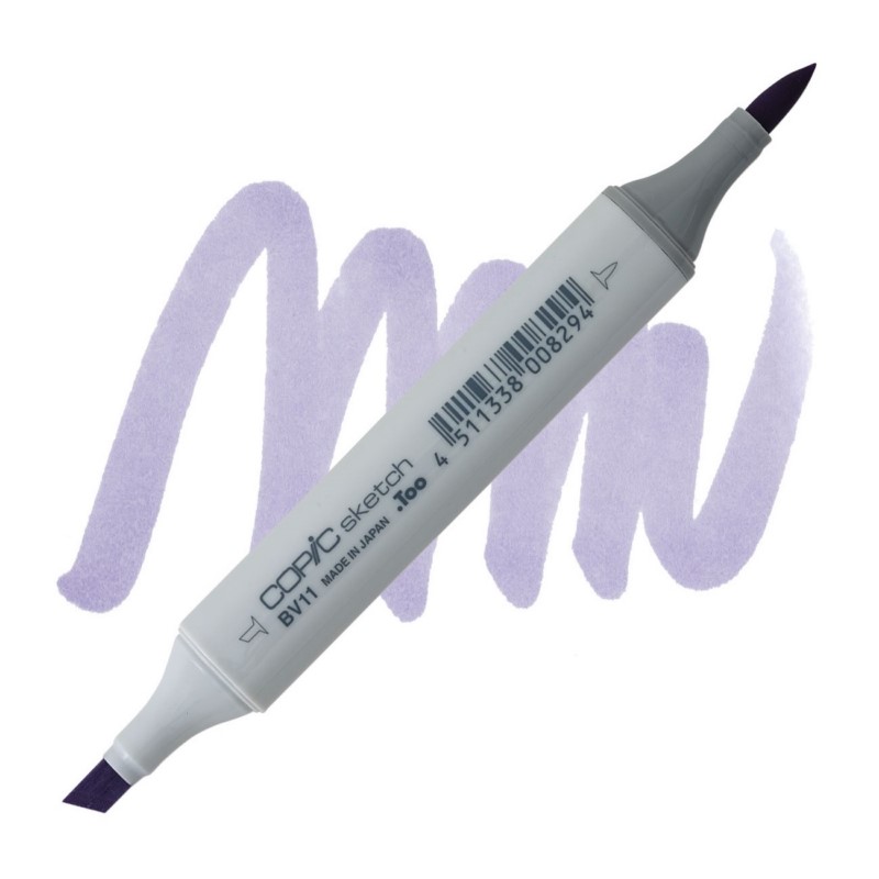 Lihová fixa COPIC Sketch oboustranná Brush & Chisel, BV11 Soft violet
