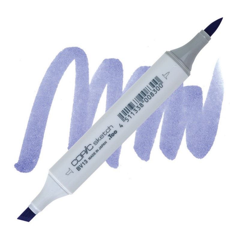 Lihová fixa COPIC Sketch oboustranná Brush & Chisel, BV13 Hydrangea blue
