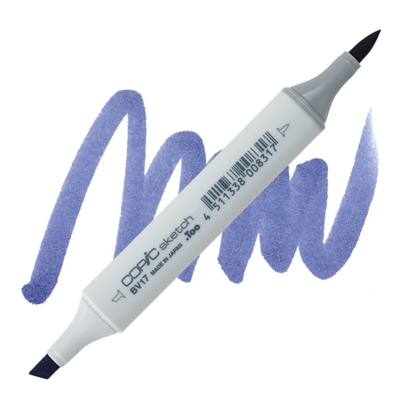 Lihová fixa COPIC Sketch oboustranná Brush & Chisel, BV17 Deep reddish blue