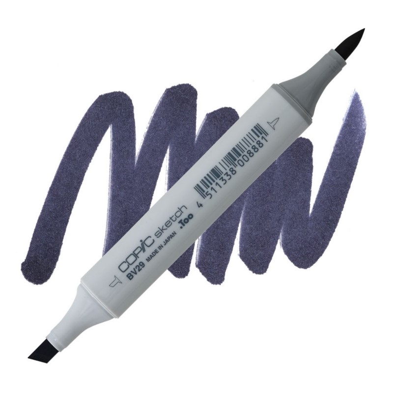 Lihová fixa COPIC Sketch oboustranná Brush & Chisel, BV29 Slate