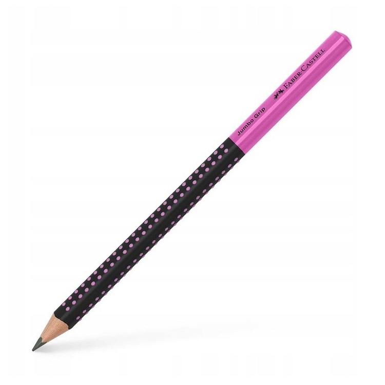 FABER-CASTELL grafitová tužka Grip JUMBO, HB růžová