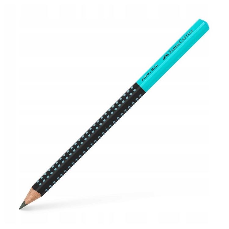FABER-CASTELL grafitová tužka Grip JUMBO, HB tyrkysová