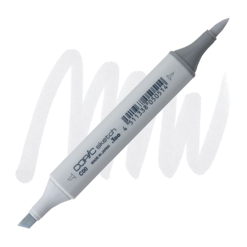 Lihová fixa COPIC Sketch oboustranná Brush & Chisel, C00 Cool gray 00