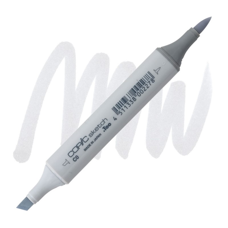 Lihová fixa COPIC Sketch oboustranná Brush & Chisel, C0 Cool gray 0