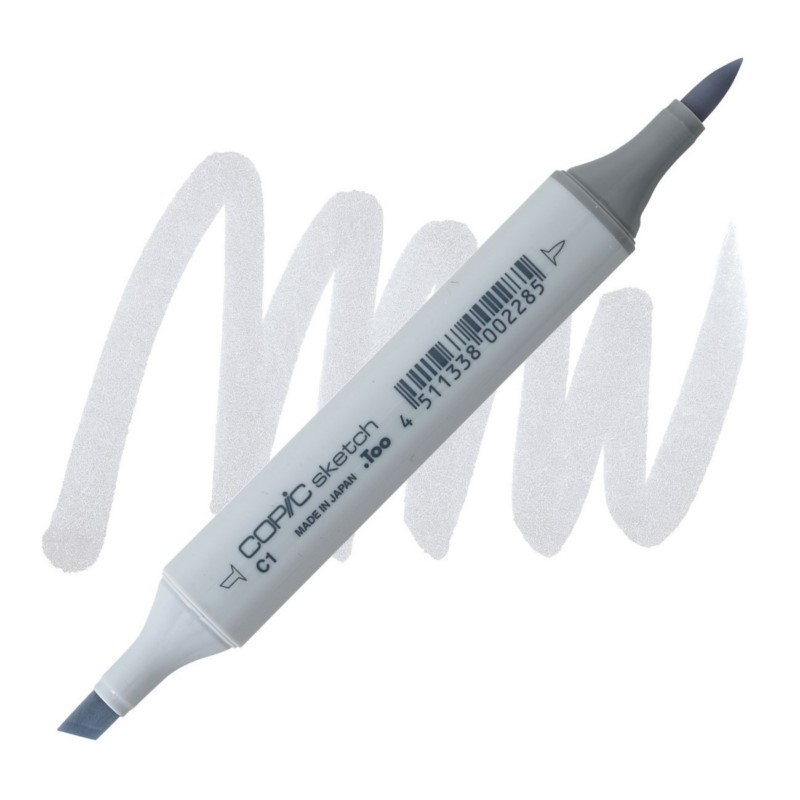 Lihová fixa COPIC Sketch oboustranná Brush & Chisel, C1 Cool gray 1