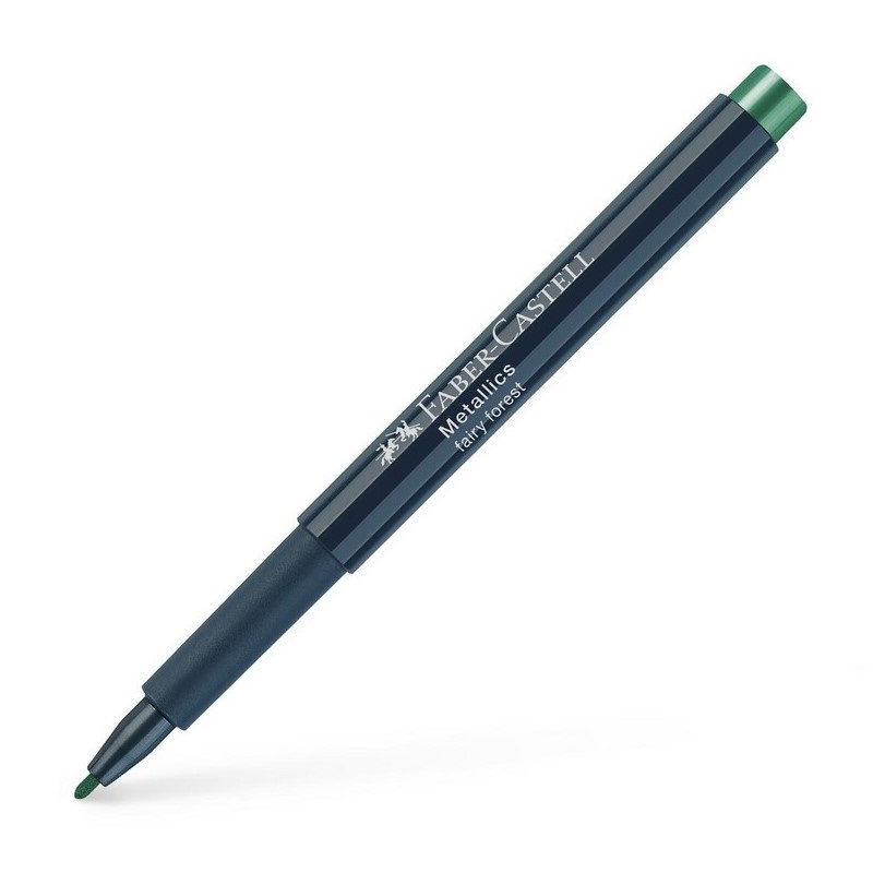 FABER-CASTELL Artist Pen Metallics, tmavě zelený