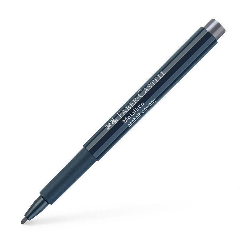 FABER-CASTELL Artist Pen Metallics, tmavě stříbrný