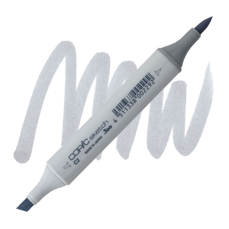 Lihová fixa COPIC Sketch oboustranná Brush & Chisel, C2 Cool gray 2