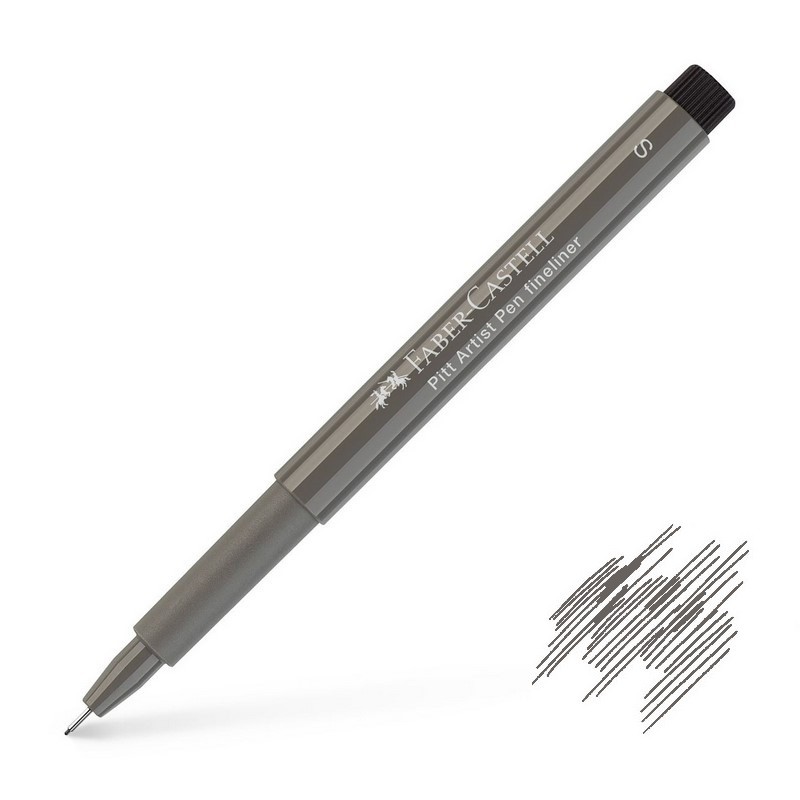 FABER-CASTELL PITT Artist Pen S, šedý