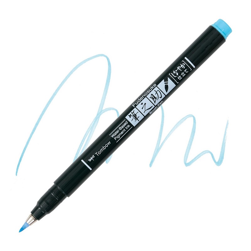 TOMBOW Fudenosuke, PASTEL modrá