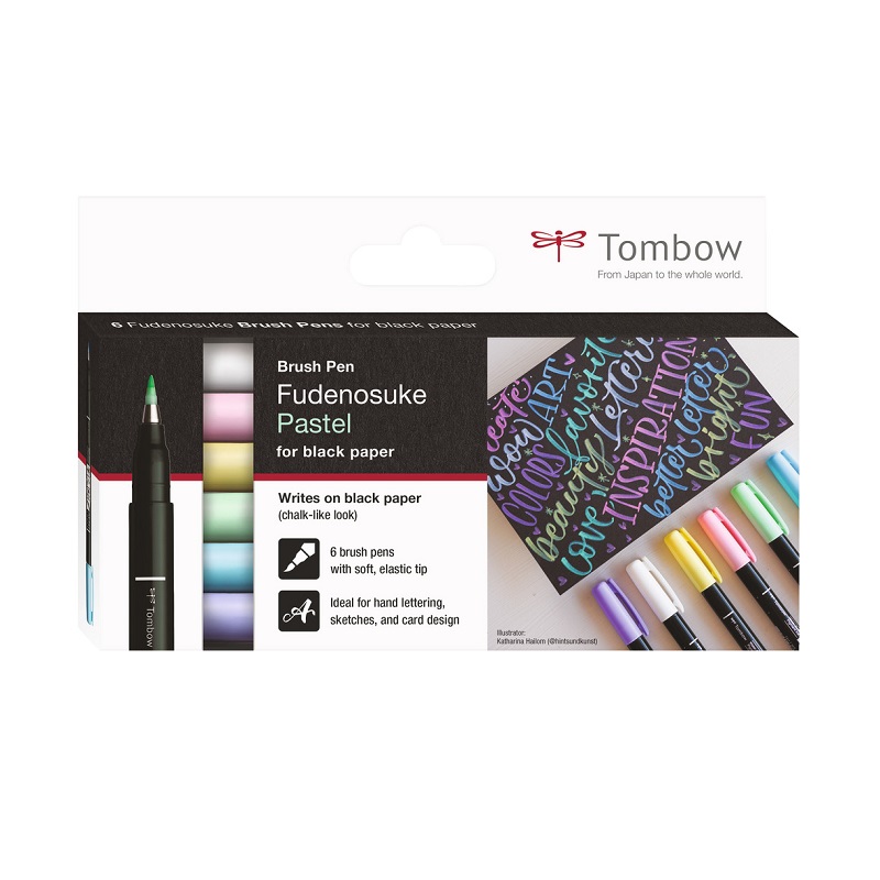 TOMBOW Fudenosuke, 6ks PASTEL