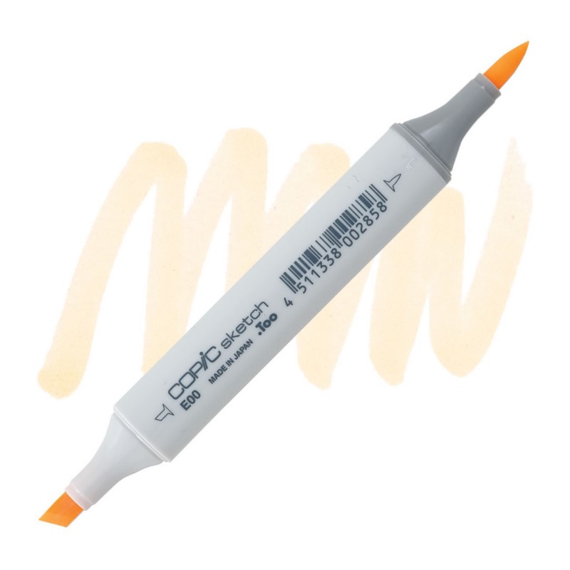 Lihová fixa COPIC Sketch oboustranná Brush & Chisel, E00 Cotton pearl
