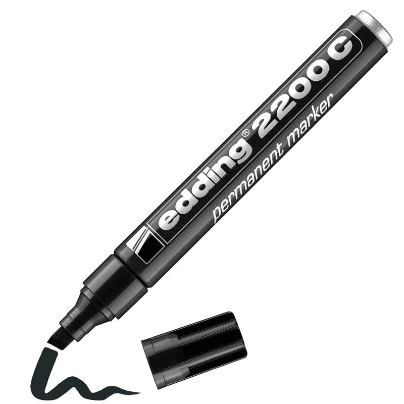 Permanentní popisovač EDDING 2200 C, černý