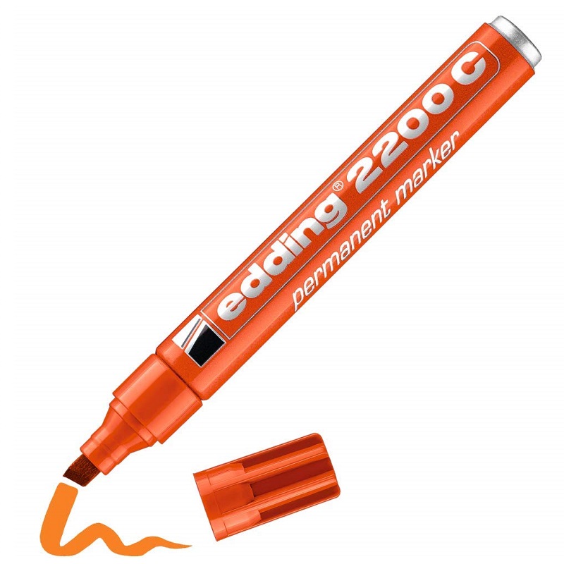 Permanentní popisovač EDDING 2200 C, oranžový