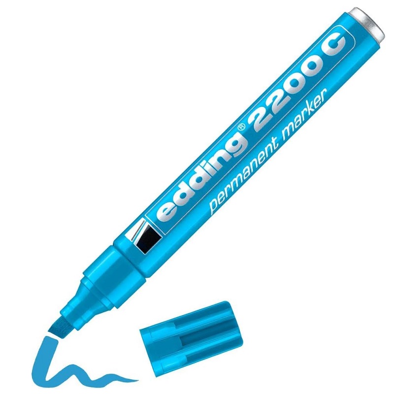 Permanentní popisovač EDDING 2200 C, světle modrý