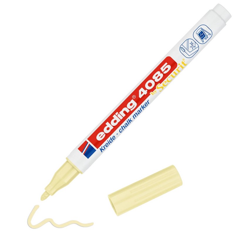 Křídový na sklo a tabule EDDING 4085, pastelový žlutý