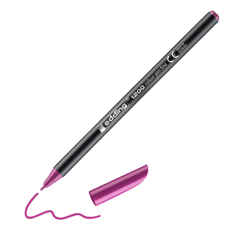 Fix EDDING 1200 na papír, magenta