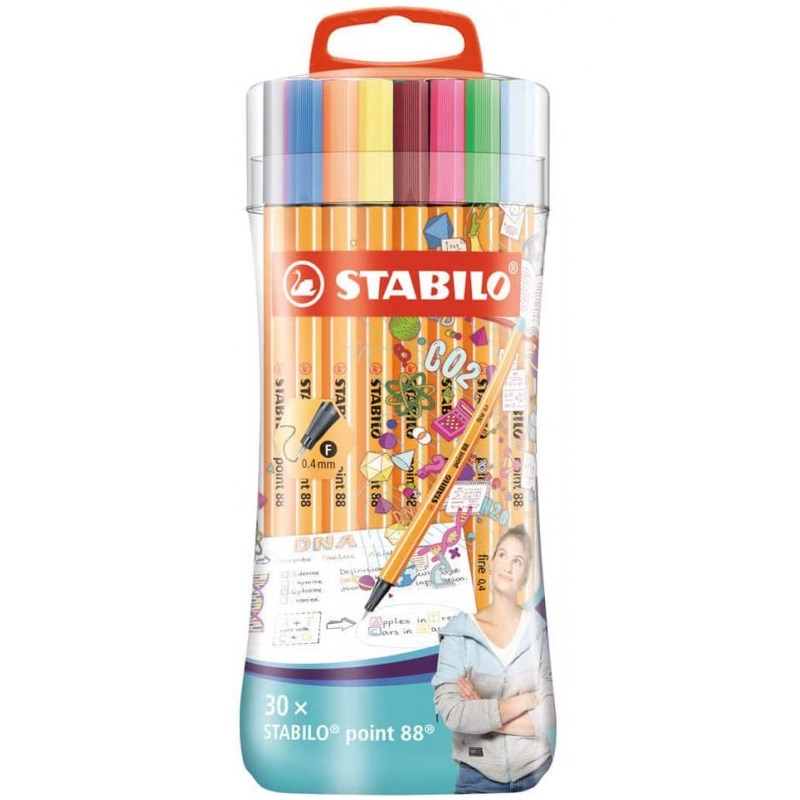 Liner STABILO point 88, 30ks v recyklované krabičce