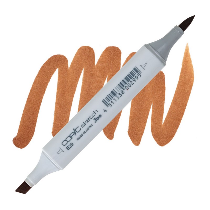 Lihová fixa COPIC Sketch oboustranná Brush & Chisel, E39 Leather