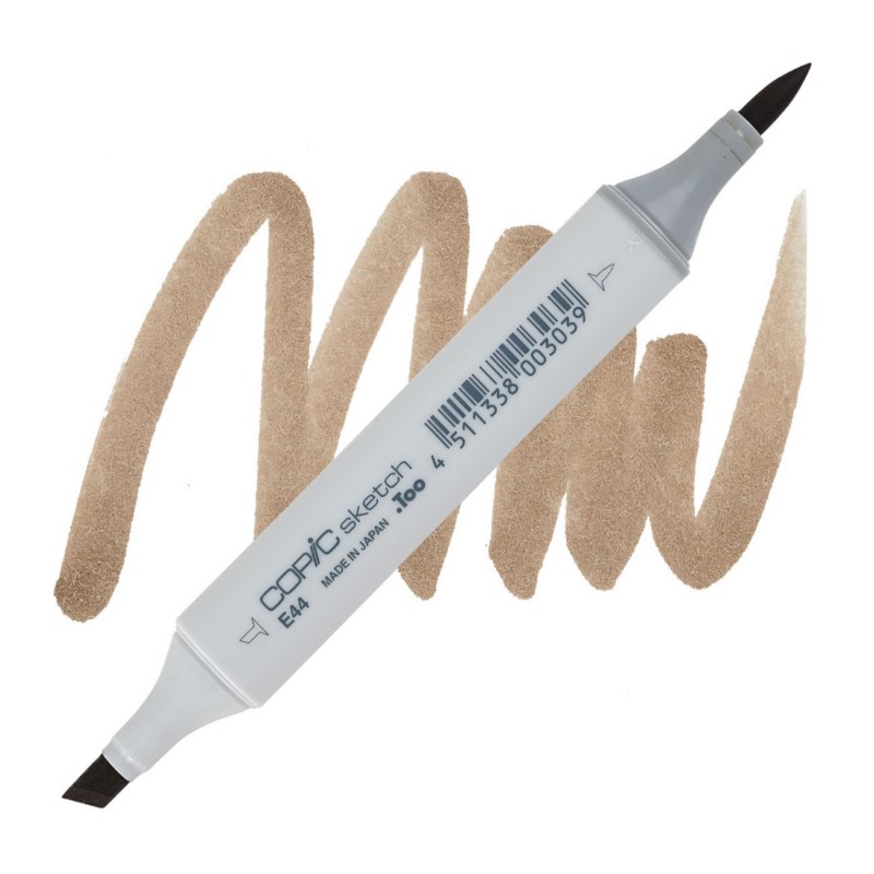 Lihová fixa COPIC Sketch oboustranná Brush & Chisel, E44 Clay