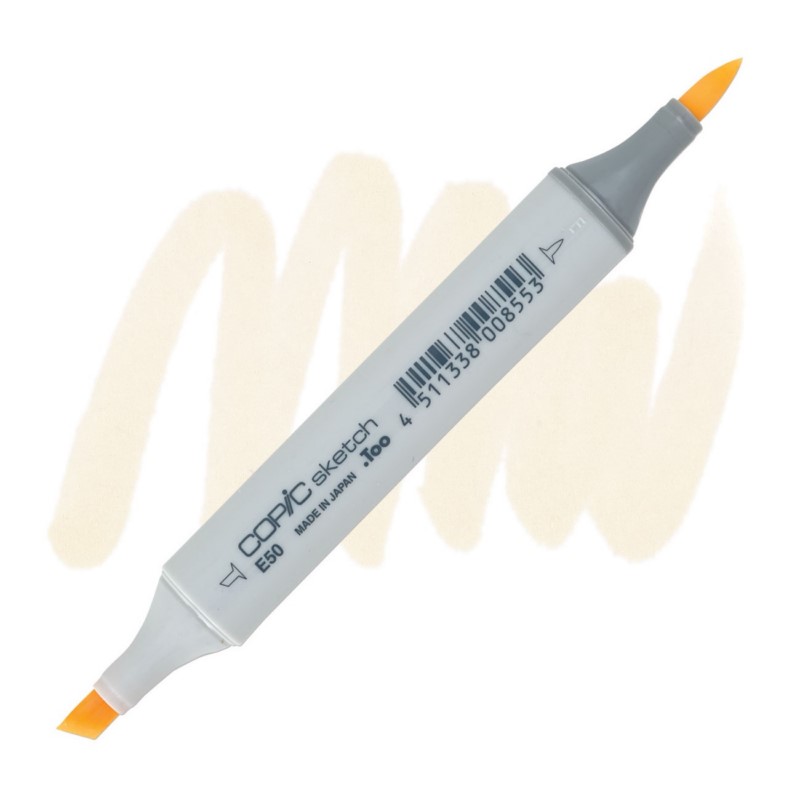 Lihová fixa COPIC Sketch oboustranná Brush & Chisel, E50 Egg shell