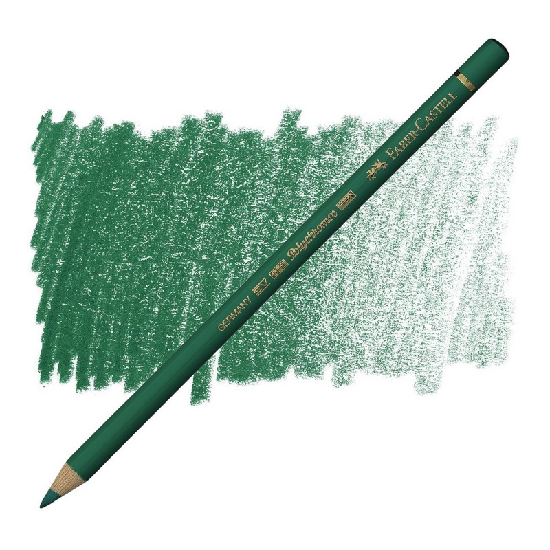 FABER-CASTELL olejová pastelka POLYCHROMOS, 264 Dark Phthalo Green
