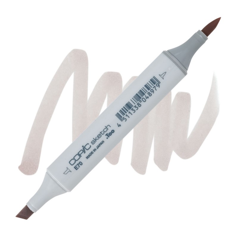 Lihová fixa COPIC Sketch oboustranná Brush & Chisel, E70 Ash rose