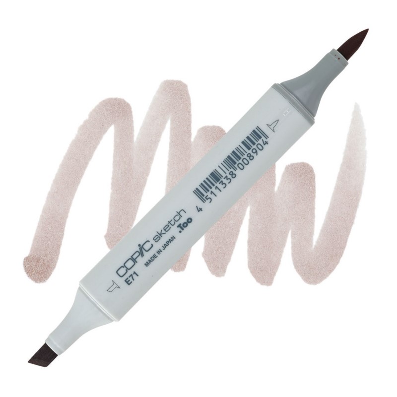 Lihová fixa COPIC Sketch oboustranná Brush & Chisel, E71 Champagne