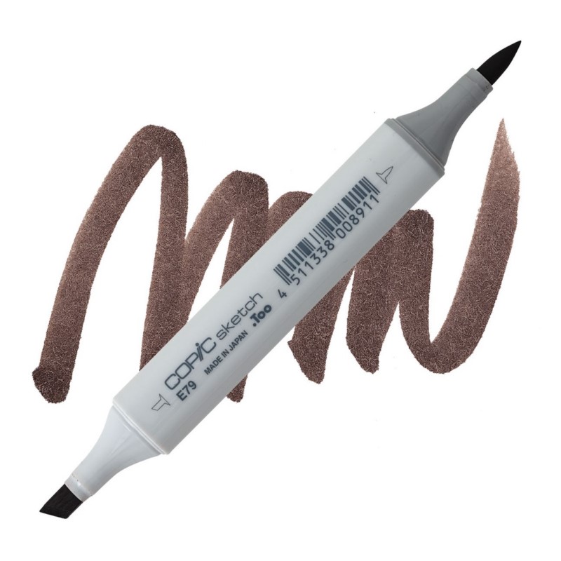 Lihová fixa COPIC Sketch oboustranná Brush & Chisel, E79 Cashew