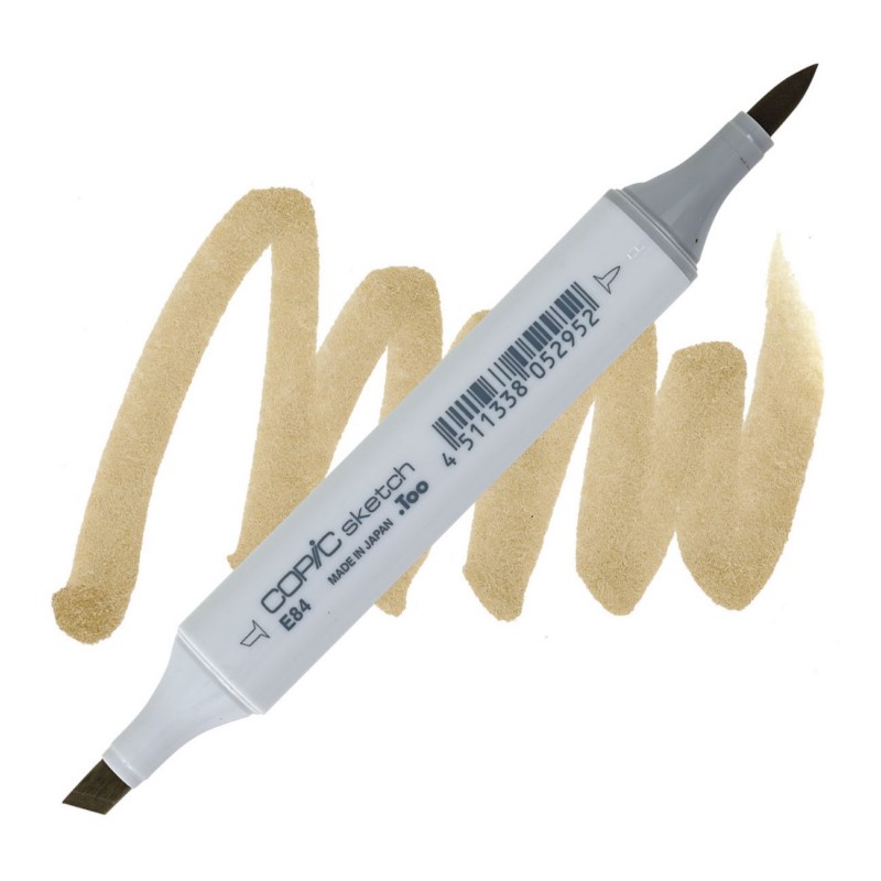 Lihová fixa COPIC Sketch oboustranná Brush & Chisel, E84 Khaki