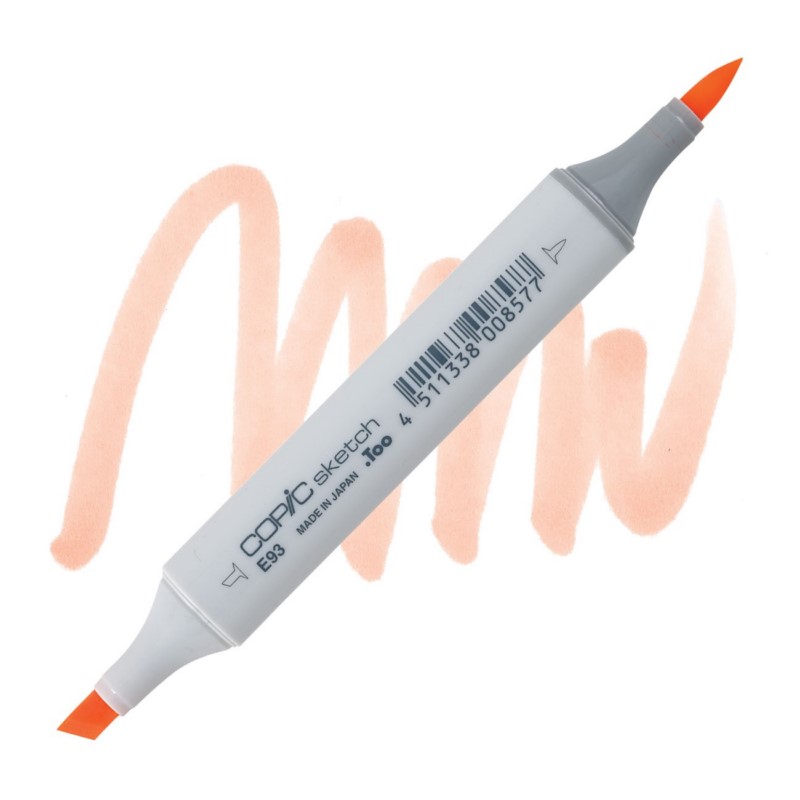Lihová fixa COPIC Sketch oboustranná Brush & Chisel, E93 Tea rose