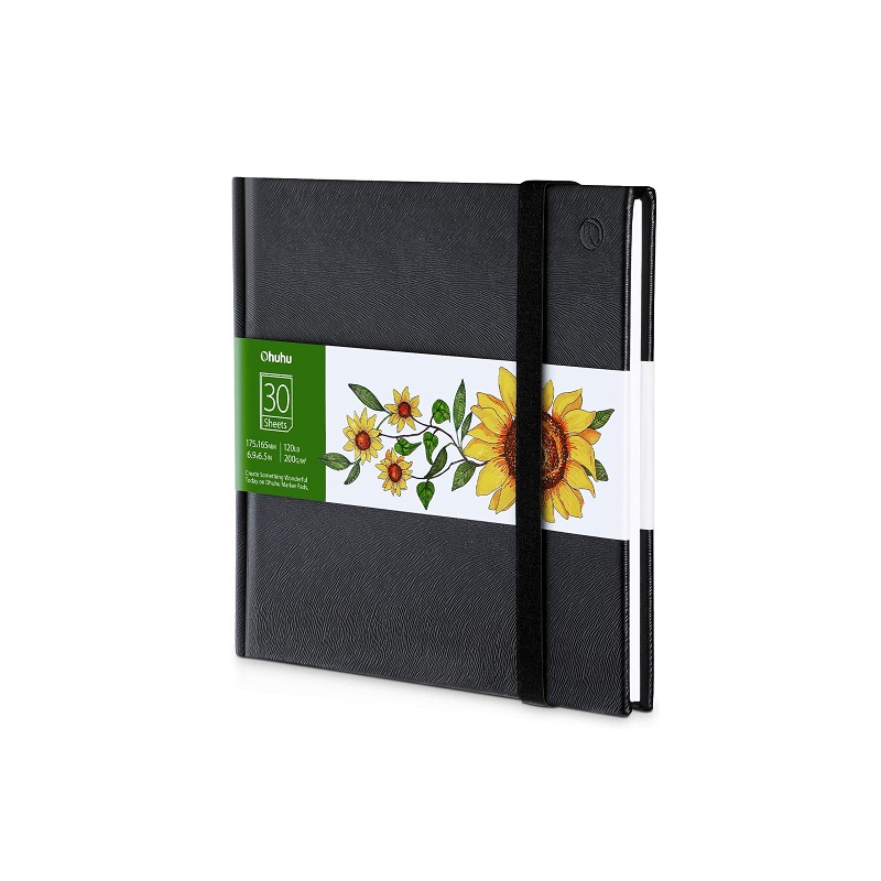 Skicář OHUHU Sketchbook 176x165mm, 30 listů