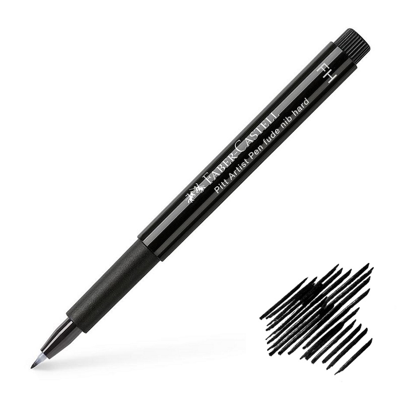 FABER-CASTELL PITT Artist Pen FUDE Hard, černý