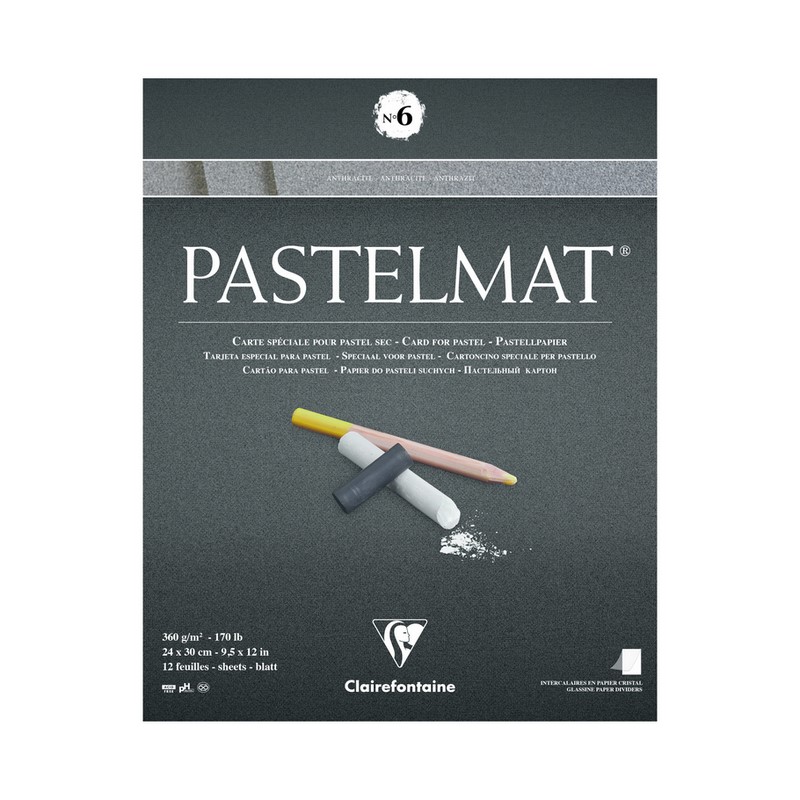 Blok CLAIREFONTAINE Pastelmat č.6, 24x30cm, 360g, 12 listů