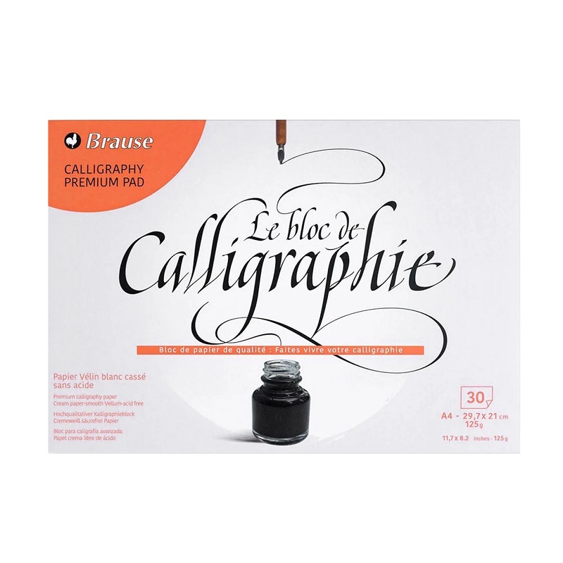 Blok CLAIREFONTAINE Calligraphy, A4, 125g, 30 listů
