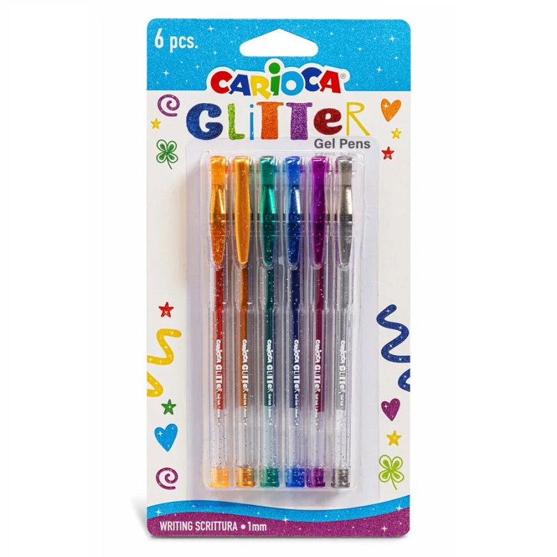 Gelové pero CARIOCA Glitter, 6ks