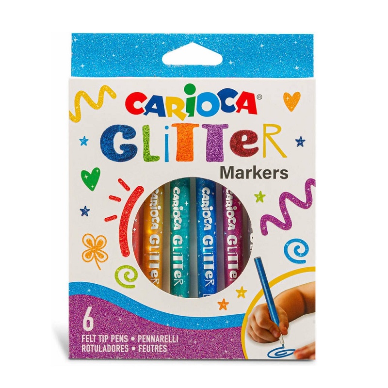 Fixy CARIOCA Glitter, 6ks