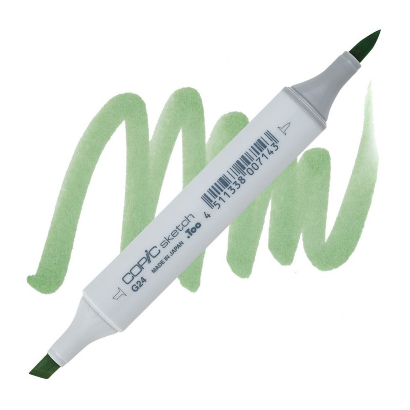 Lihová fixa COPIC Sketch oboustranná Brush & Chisel, G24 Willow