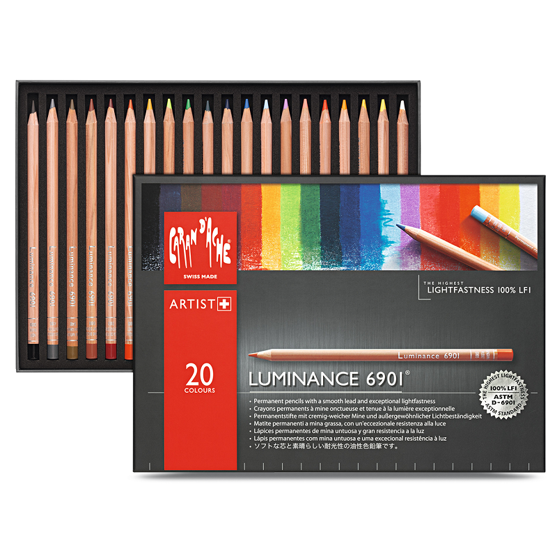 CARAN D'ACHE Pigmentové pastelky Luminance CARAN D'ACHE, 20ks