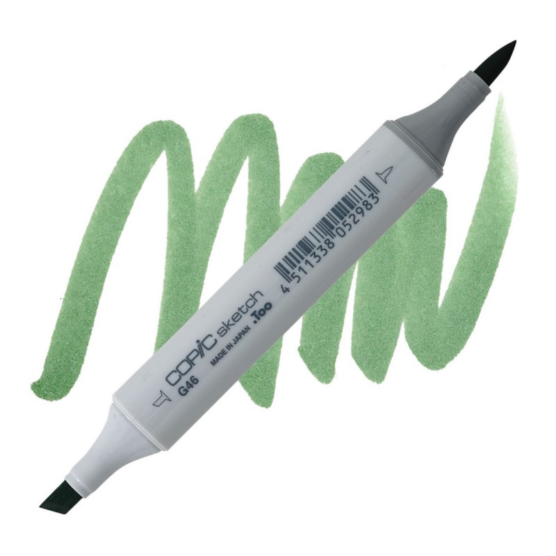 Lihová fixa COPIC Sketch oboustranná Brush & Chisel, G46 Mistletoe