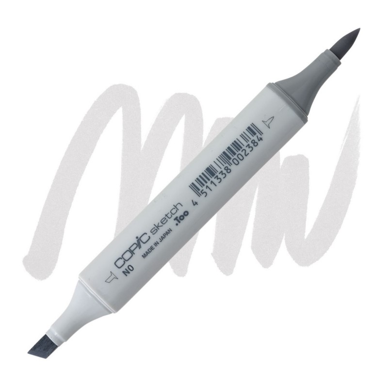 Lihová fixa COPIC Sketch oboustranná Brush & Chisel, N0 Neutral gray 0