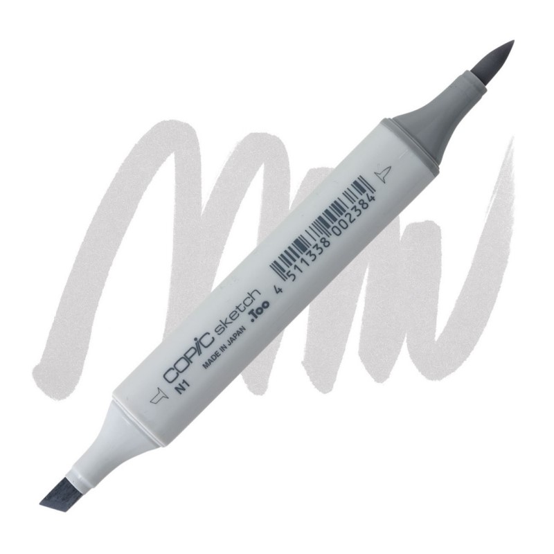 Lihová fixa COPIC Sketch oboustranná Brush & Chisel, N1 Neutral gray 1