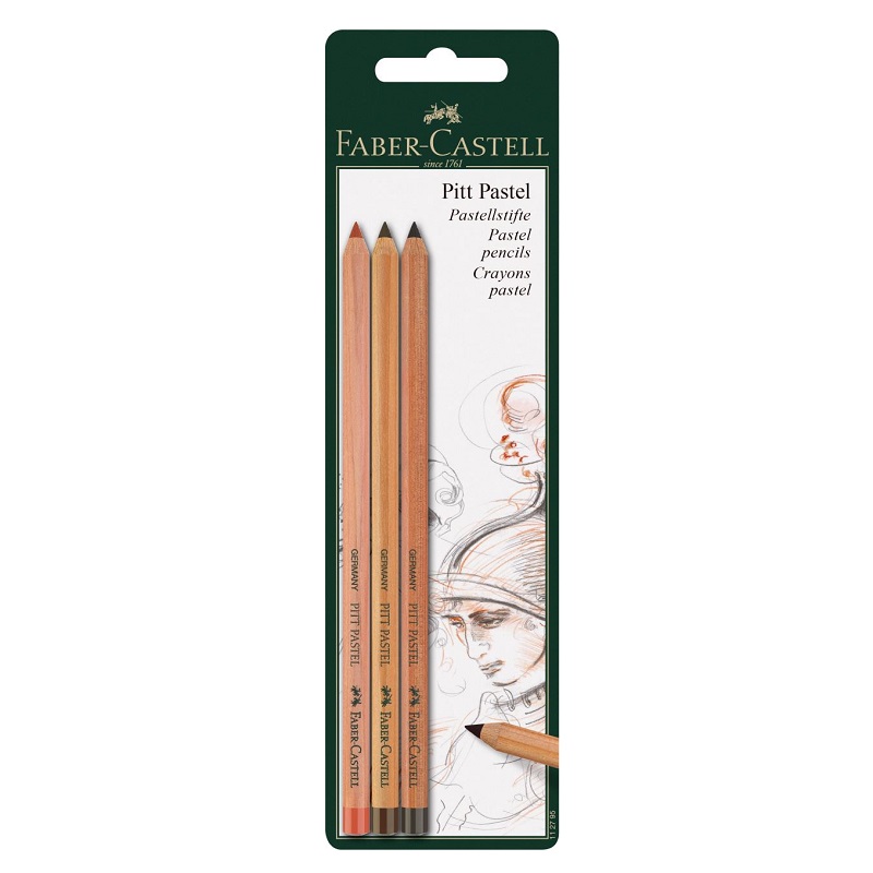 FABER-CASTELL umělecké pastely Pitt, 3ks