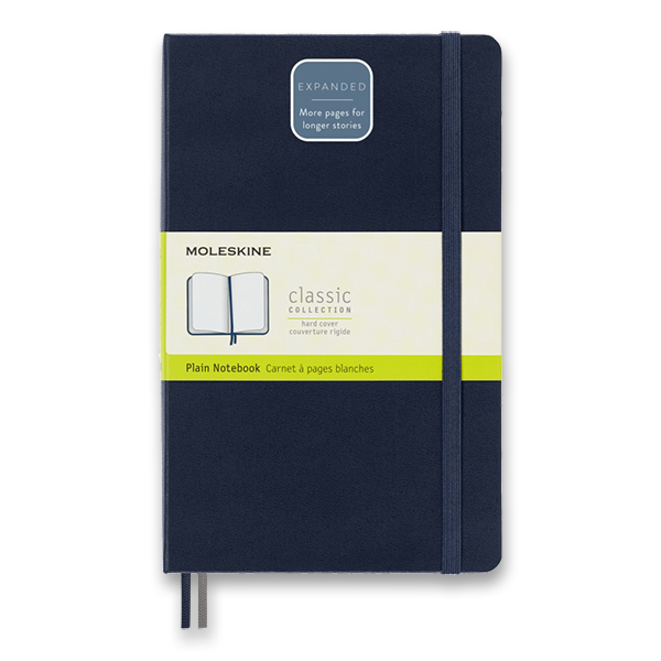 Skicář MOLESKINE tvrdý čistý modrý Expanded L