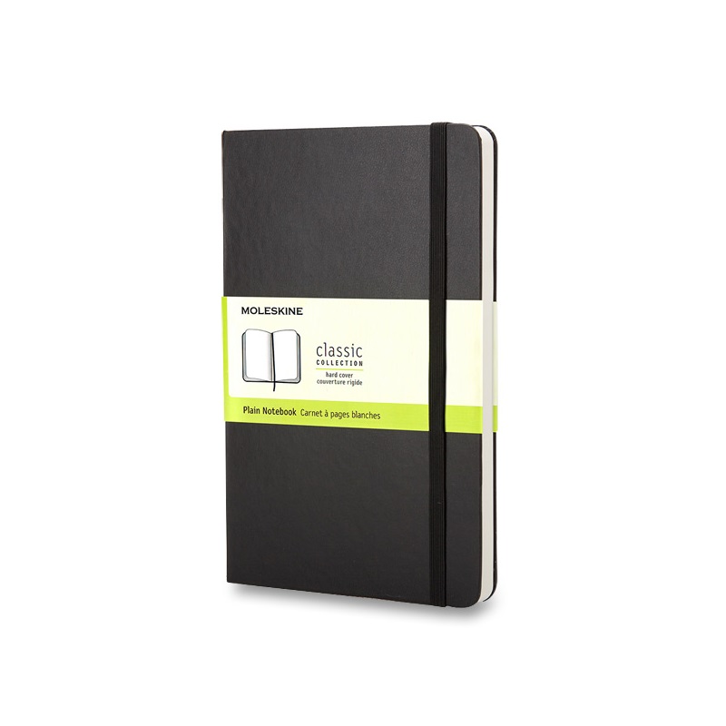 Skicář MOLESKINE tvrdý čistý černý S