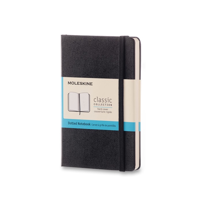 Skicář MOLESKINE tvrdý tečkovaný černý S