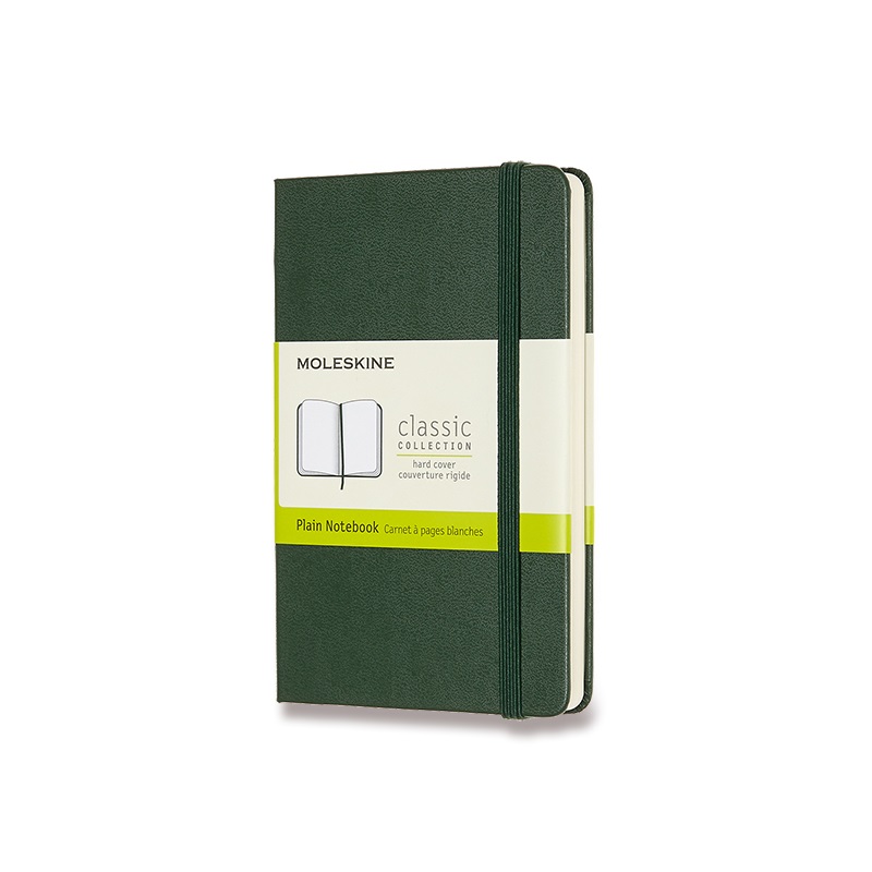 Skicář MOLESKINE tvrdý čistý tmavě zelený S