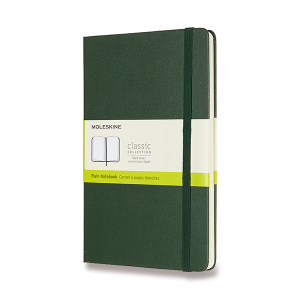 Skicář MOLESKINE tvrdý čistý tmavě zelený L